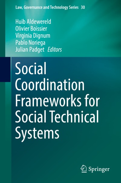 Cover of Book Social Coordination Frameworks for Social Technical Systems