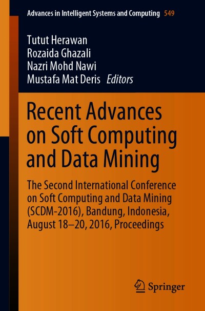 Cover für Buch Recent Advances on Soft Computing and Data Mining