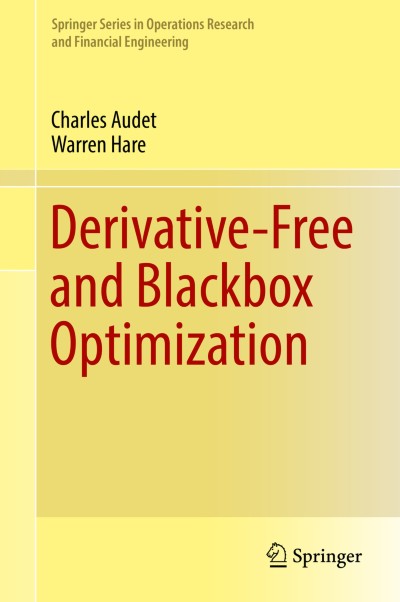 Cover für Buch Derivative-Free and Blackbox Optimization