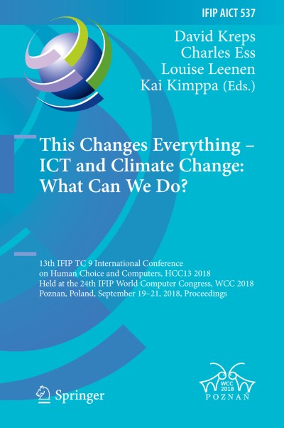 Link to Book This Changes Everything – ICT and Climate Change: What Can We Do?