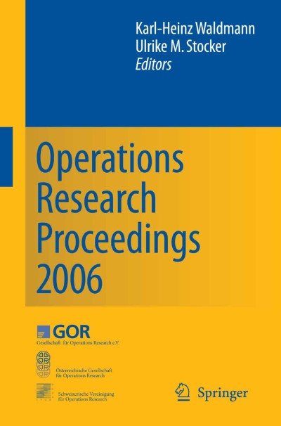Cover of Book Operations Research Proceedings 2006