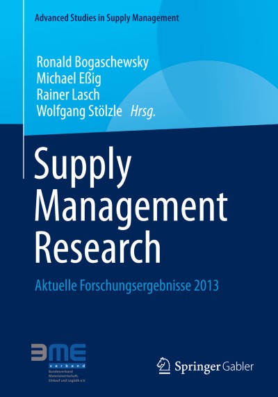 Cover für Buch Supply Management Research