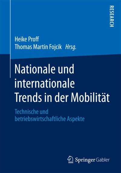 Cover für Buch Nationale und internationale Trends in der Mobilität