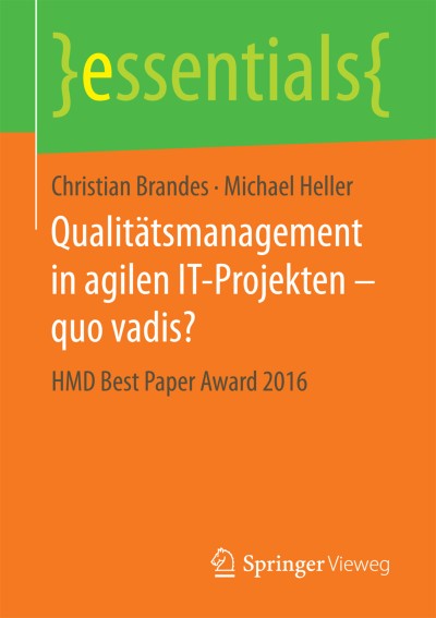 Cover für Buch Qualitätsmanagement in agilen IT-Projekten – quo vadis?