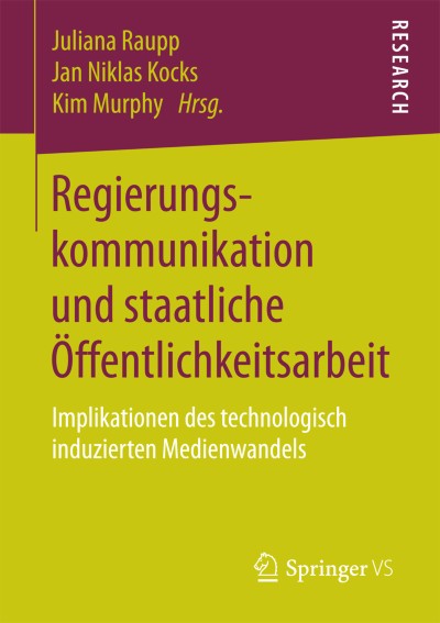 Link zu Buch Regierungskommunikation und staatliche Öffentlichkeitsarbeit