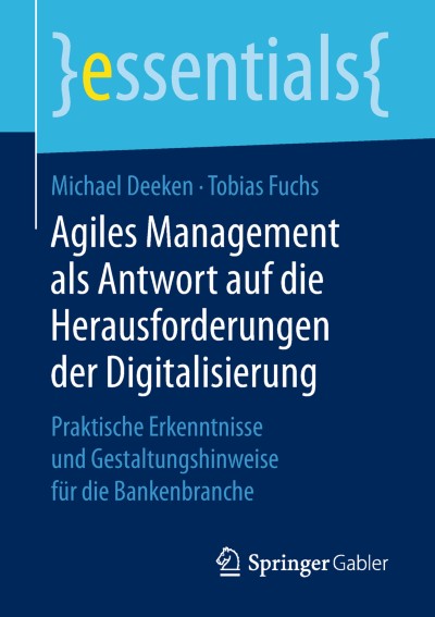 Cover für Buch Agiles Management als Antwort auf die Herausforderungen der Digitalisierung