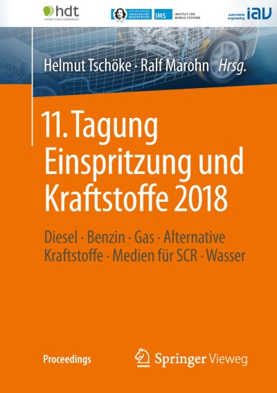 Cover für Buch 11. Tagung Einspritzung und Kraftstoffe 2018