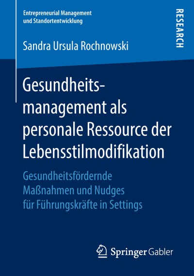 Cover für Buch Gesundheitsmanagement als personale Ressource der Lebensstilmodifikation