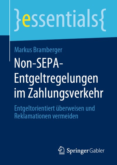 Cover für Buch Non-SEPA-Entgeltregelungen im Zahlungsverkehr