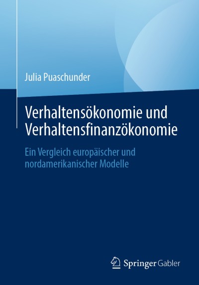 Cover für Buch Verhaltensökonomie und Verhaltensfinanzökonomie