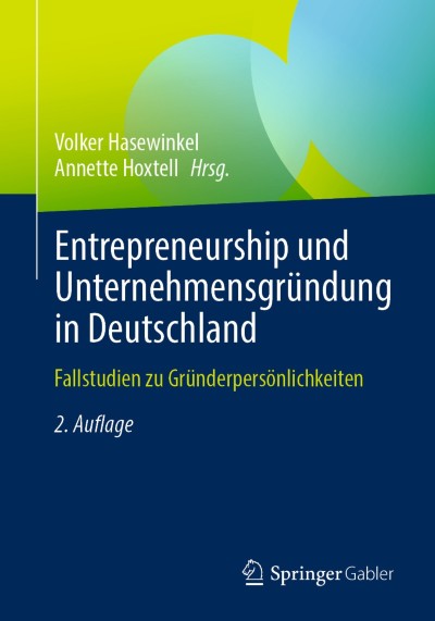 Link zu Buch Entrepreneurship und Unternehmensgründung in Deutschland