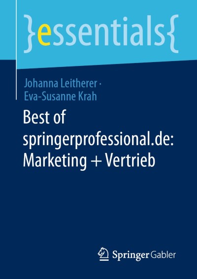 Link zu Buch Best of springerprofessional.de: Marketing + Vertrieb