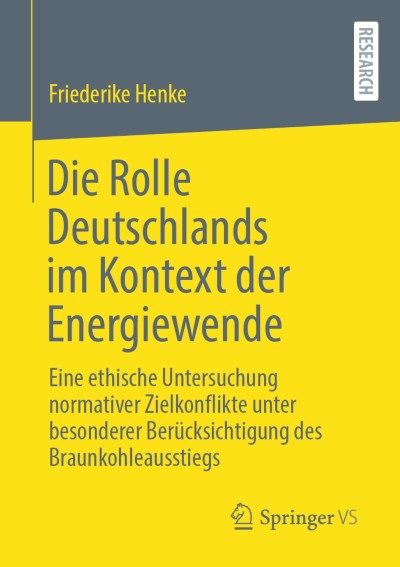 Link to Book Die Rolle Deutschlands im Kontext der Energiewende