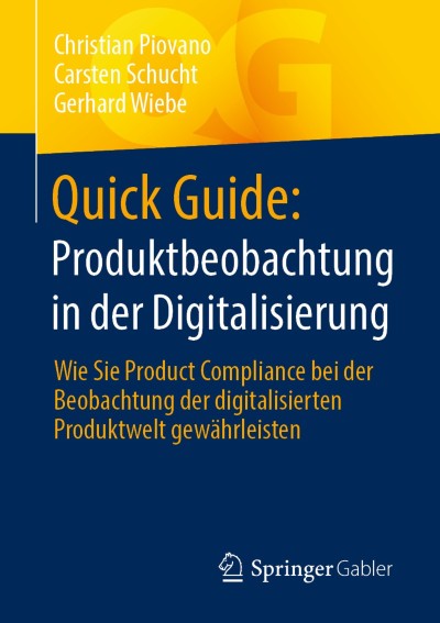 Link zu Buch Quick Guide: Produktbeobachtung in der Digitalisierung
