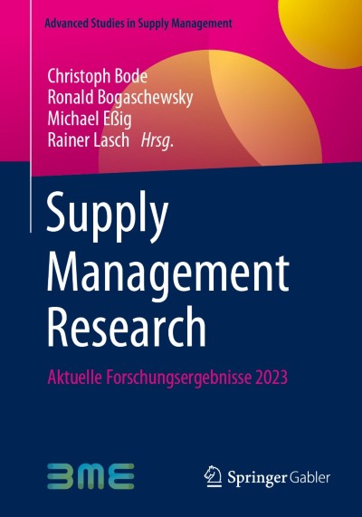 Cover für Buch Supply Management Research