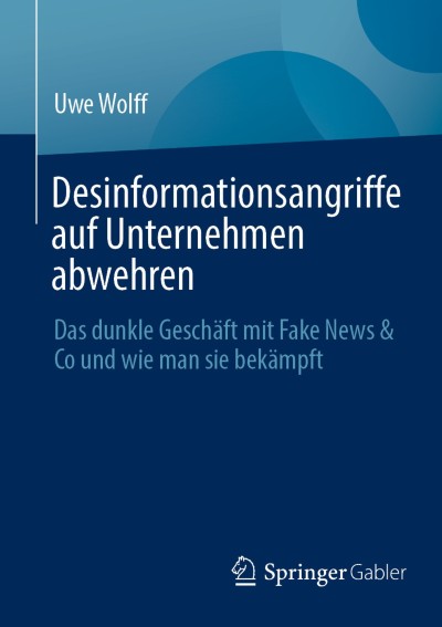 Cover für Buch Desinformationsangriffe auf Unternehmen abwehren