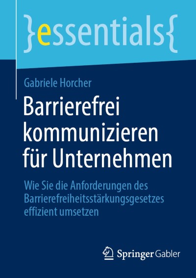 Cover für Buch Barrierefrei kommunizieren für Unternehmen