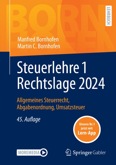 Cover für Buch Steuerlehre 1 Rechtslage 2024