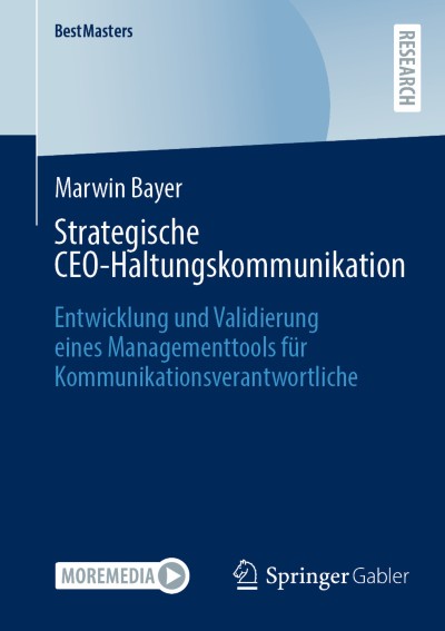 Cover für Buch Strategische CEO-Haltungskommunikation