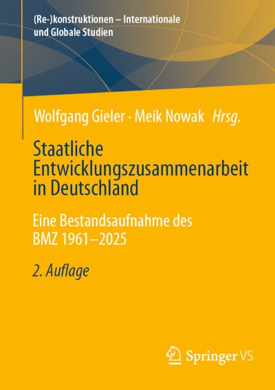 Link zu Buch Staatliche Entwicklungszusammenarbeit in Deutschland