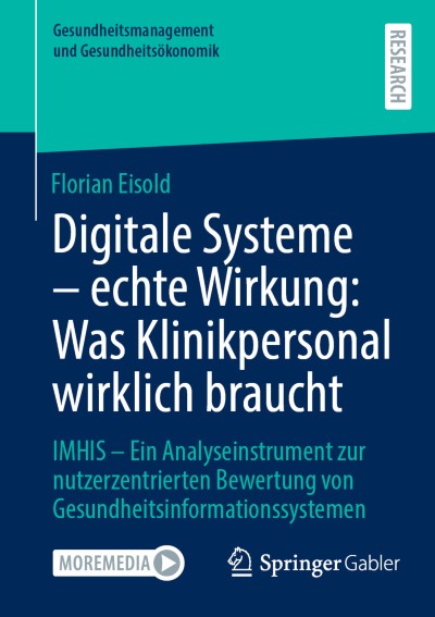 Link to Book Digitale Systeme - echte Wirkung: Was Klinikpersonal wirklich braucht