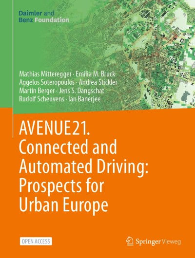 Cover für Buch AVENUE21. Connected and Automated Driving: Prospects for Urban Europe