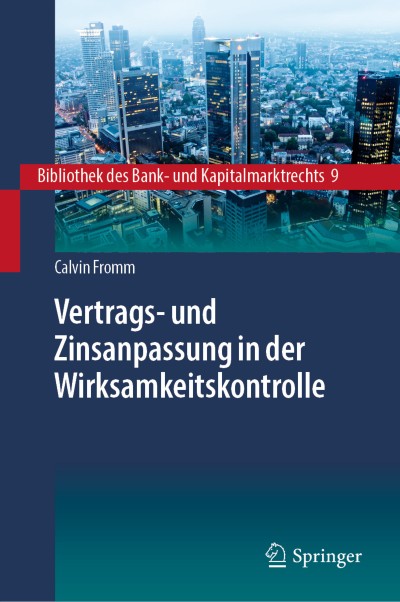 Cover für Buch Vertrags- und Zinsanpassung in der Wirksamkeitskontrolle