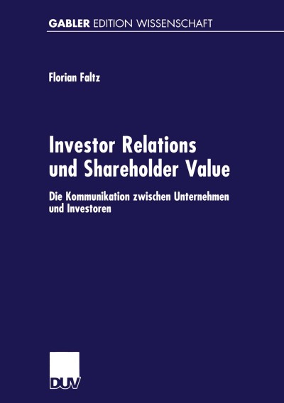 Investor Relations und Shareholder Value