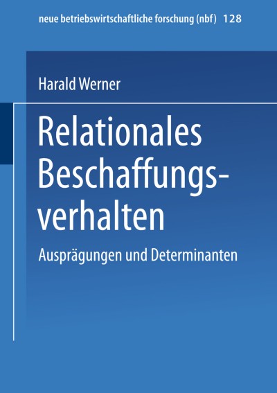 Relationales Beschaffungsverhalten