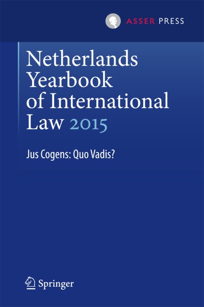 Link to Book Netherlands Yearbook of International Law 2015