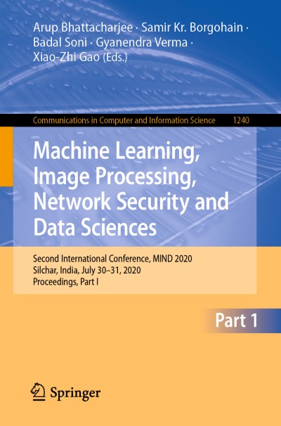 Link to Book Machine Learning, Image Processing, Network Security and Data Sciences