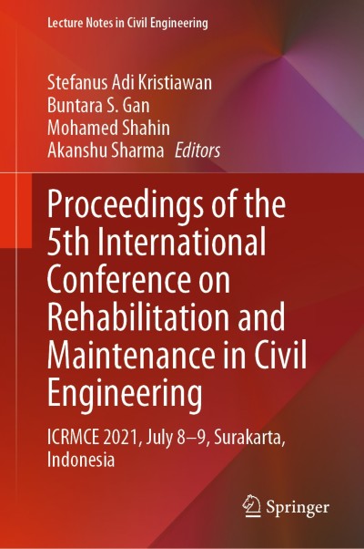 Link to Book Proceedings of the 5th International Conference on Rehabilitation and Maintenance in Civil Engineering
