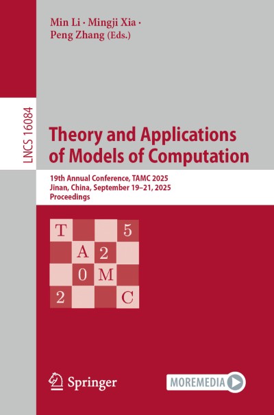 The Annual Conference on Theory and Applications of Models of Computation logo