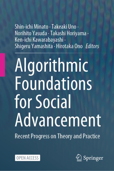 Algorithmic Foundations for Social Advancement