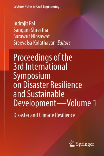 Proceedings of the 3rd International Symposium on Disaster Resilience and Sustainable Development—Volume 1