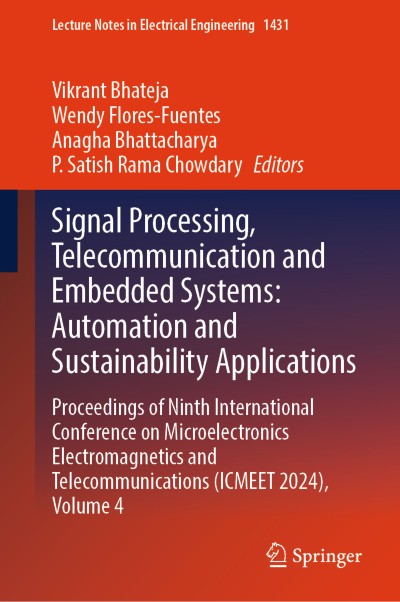 Cover für Buch Signal Processing, Telecommunication and Embedded Systems: Automation and Sustainability Applications