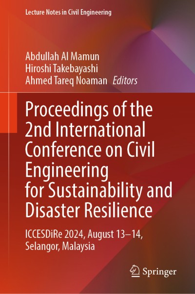 Link to Book Proceedings of the 2nd International Conference on Civil Engineering for Sustainability and Disaster Resilience