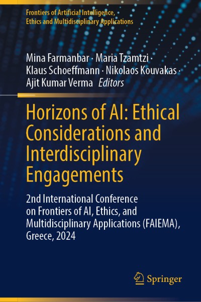 Cover für Buch Horizons of AI: Ethical Considerations and Interdisciplinary Engagements