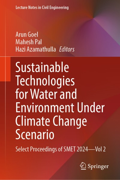 Cover für Buch Sustainable Technologies for Water and Environment Under Climate Change Scenario