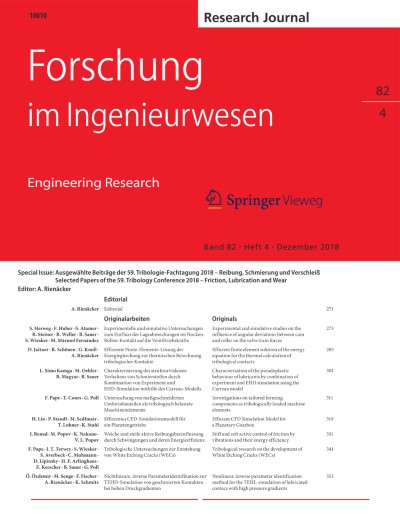Forschung im Ingenieurwesen 4/2018