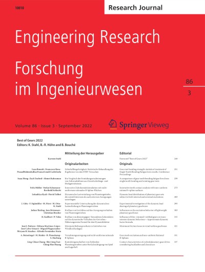 Forschung im Ingenieurwesen 3/2022