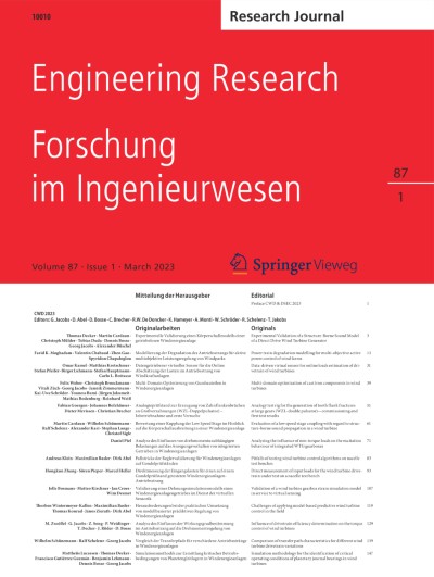 Forschung im Ingenieurwesen 1/2023