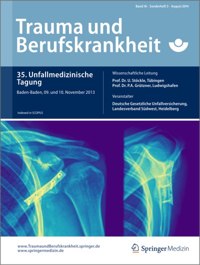 Link zu Zeitschrift Trauma und Berufskrankheit