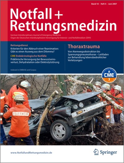 Notfall +  Rettungsmedizin 4/2007