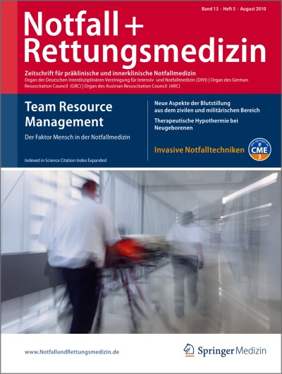 Notfall +  Rettungsmedizin 5/2010