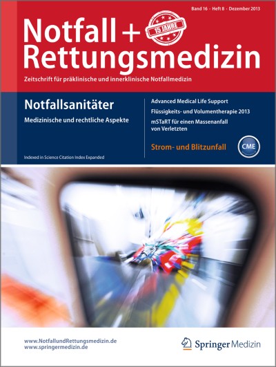 Notfall +  Rettungsmedizin 8/2013