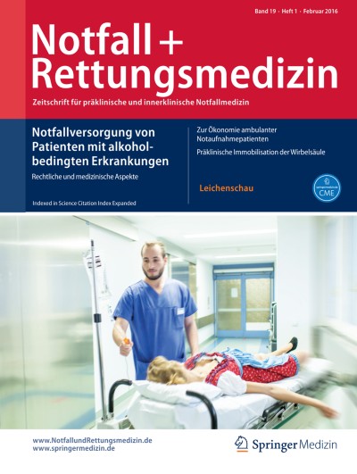 Link zu Zeitschrift Notfall + Rettungsmedizin
