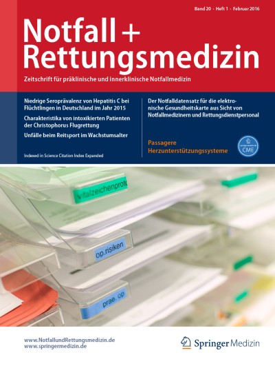 Link zu Zeitschrift Notfall + Rettungsmedizin
