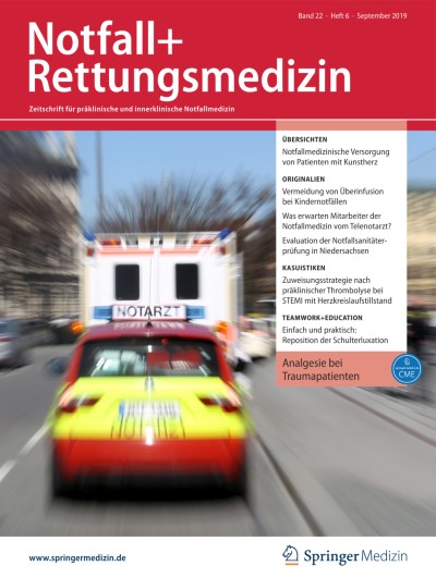 Link zu Zeitschrift Notfall + Rettungsmedizin