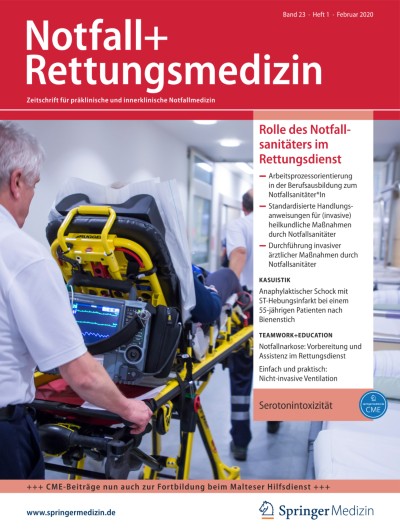 Link zu Zeitschrift Notfall + Rettungsmedizin